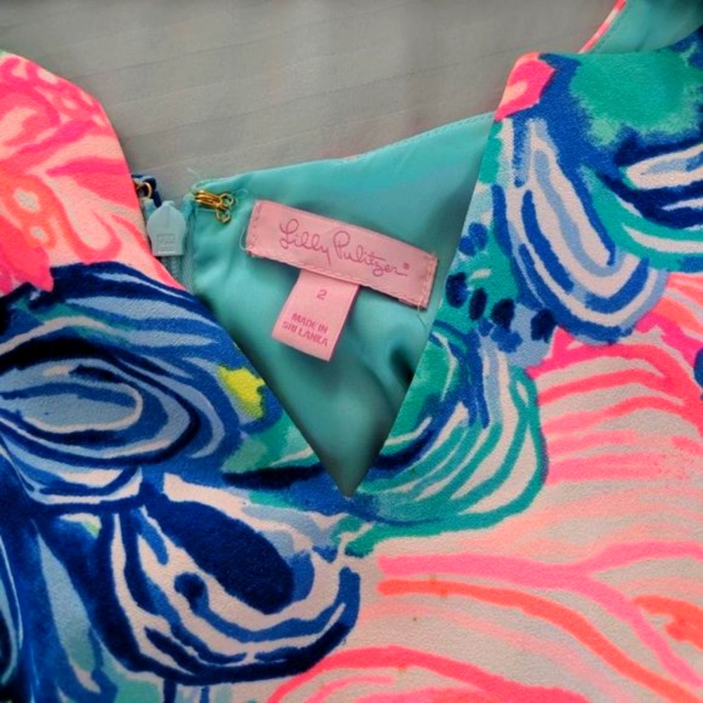 LILLY PULITZER | Donna Romper Multi-Color Beach Please - Picture 5 of 5